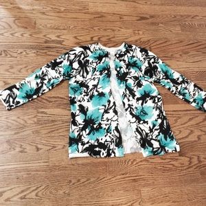 Susan Bristol floral cardigan